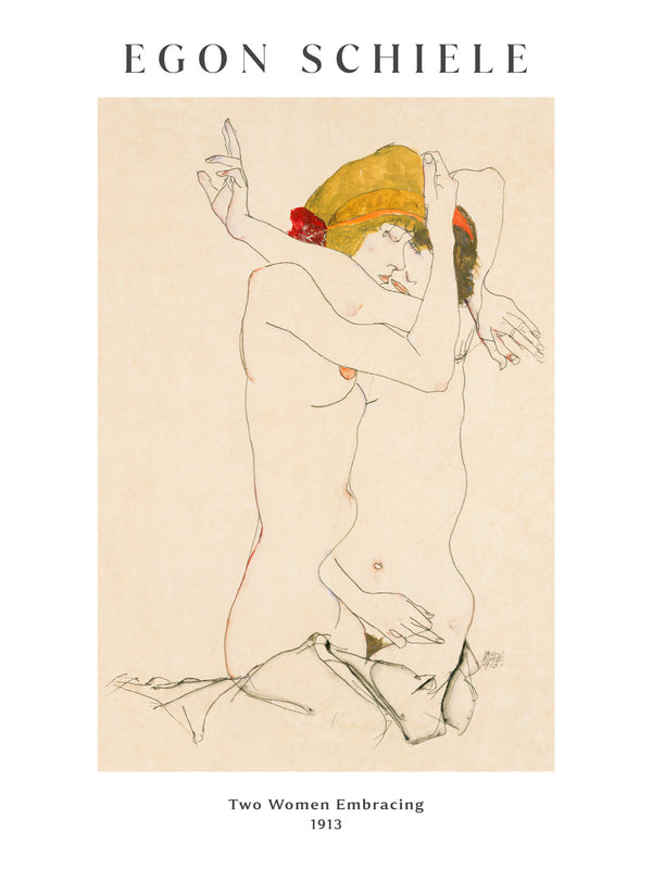 Egon Schiele - Two Women Embracing - Poster