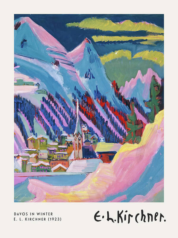 Davos in Winter 3 - Art Print