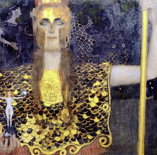 Pallas Athena by Gustav Klimt - Art Print - Zapista