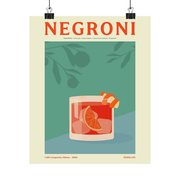 Negroni Cocktail - Poster