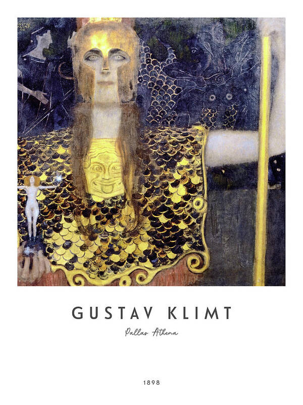 Pallas Athene by Gustav Klimt - Art Print - Murellos