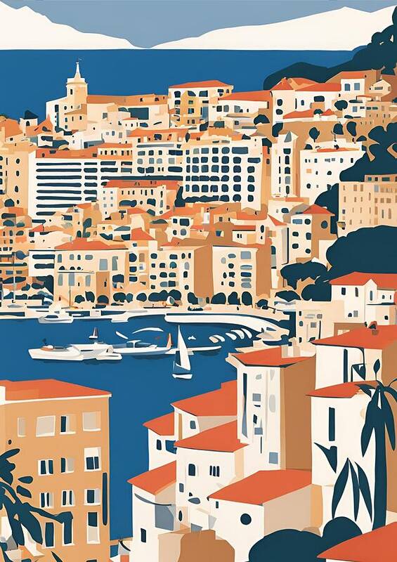 A Beautiful Day in Monte Carlo 08 - Art Print