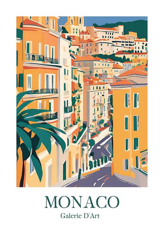 A Day in Monaco - Art Print
