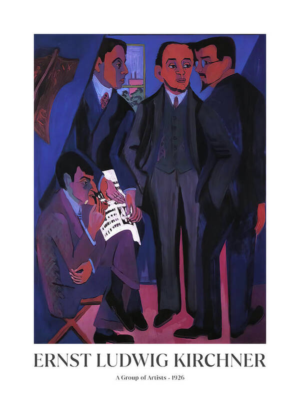 A Group of Artists - Art Print