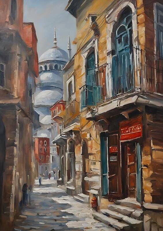 A Sunny Day in Istanbul - Art Print