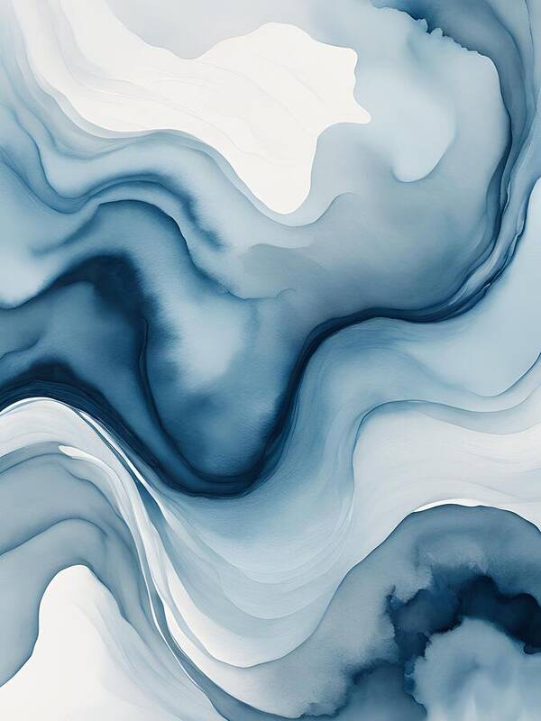 Abstract Blue Dreams - Art Print