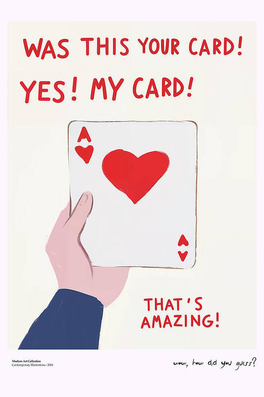 Ace of hearts - Art Print