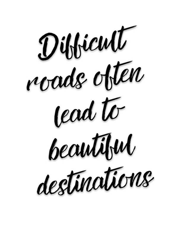 Beautiful destinations quote - Art Print