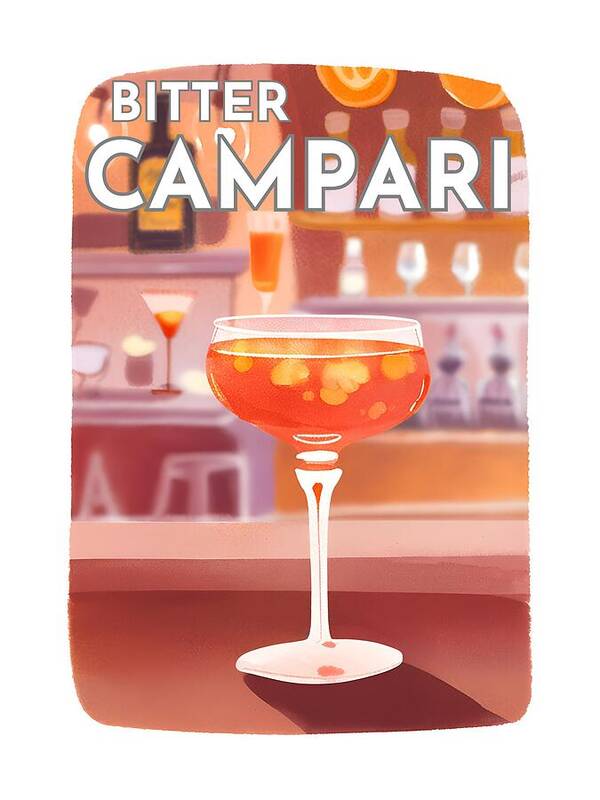 Bitter Campari, Aperitif Serie 1 - Art Print