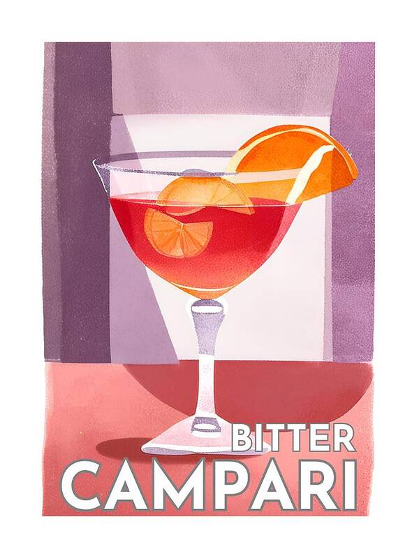 Bitter Campari Sketch - Art Print