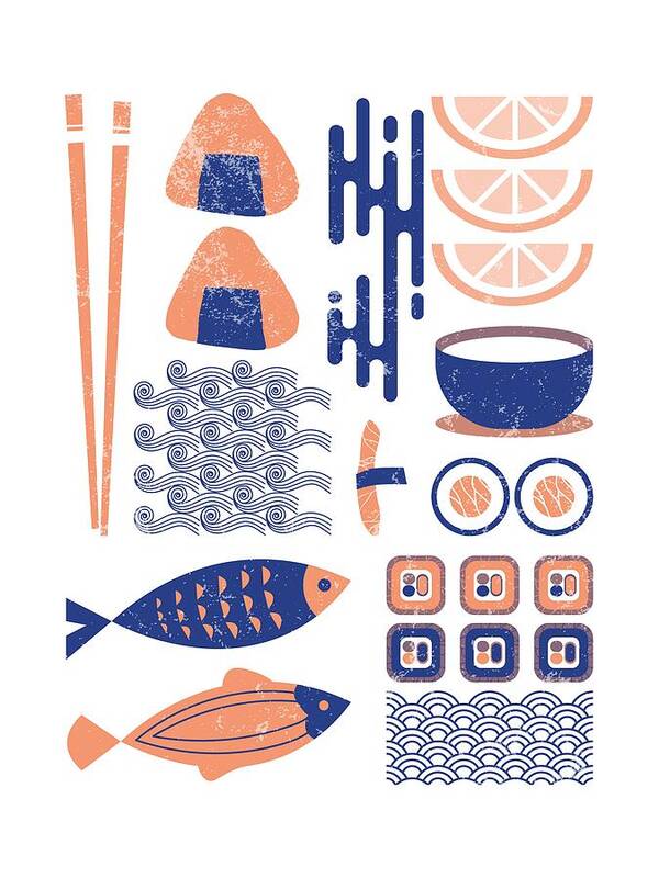 Boho Sushi - Art Print