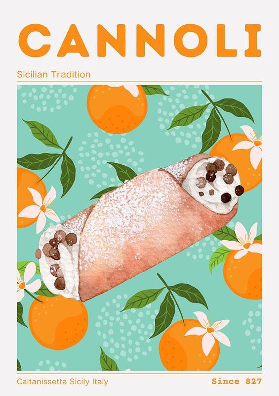 Cannoli design - Art Print