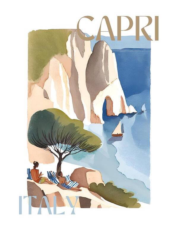 Capri Italian Paradise - Art Print