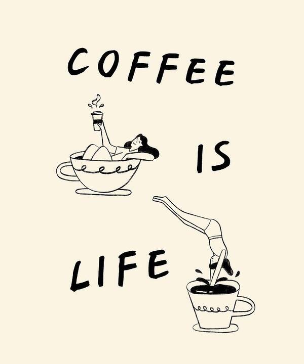 Coffee Enthusiast's Delight - Art Print