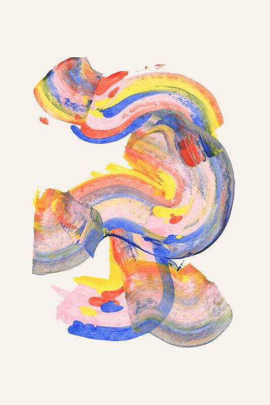 Colorful Abstract Swirls - Art Print
