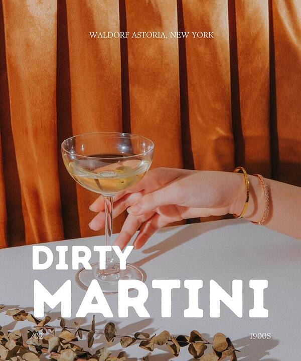 Dirty Martini New York - Art Print