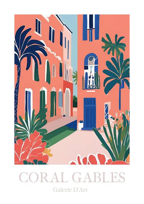 Elegant Coral Gables - Art Print