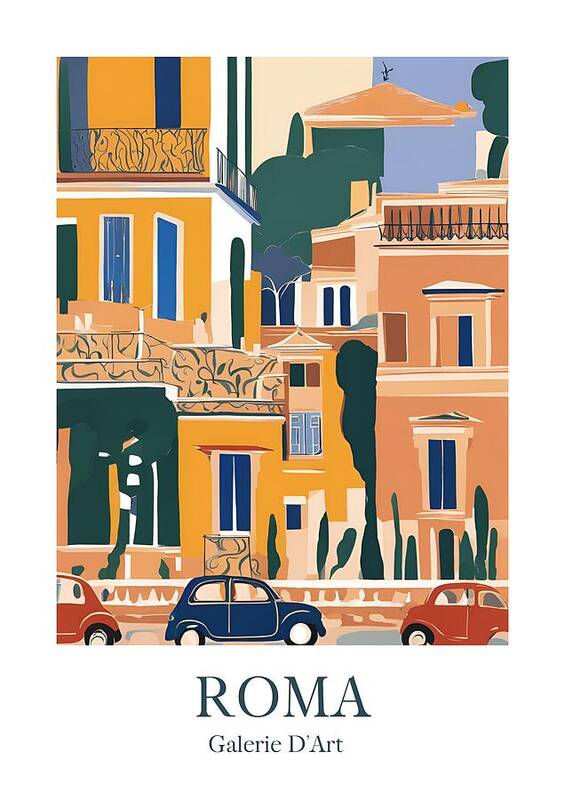 Elegant Rome City - Art Print