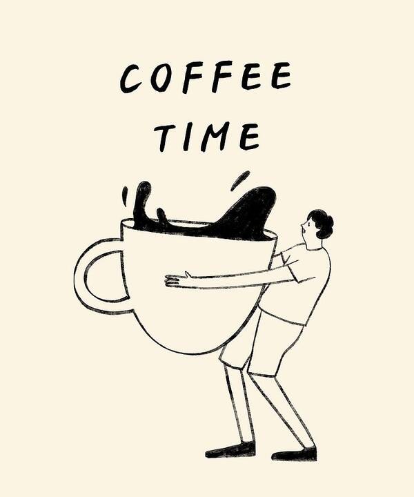 Embrace the Coffee Moment - Art Print