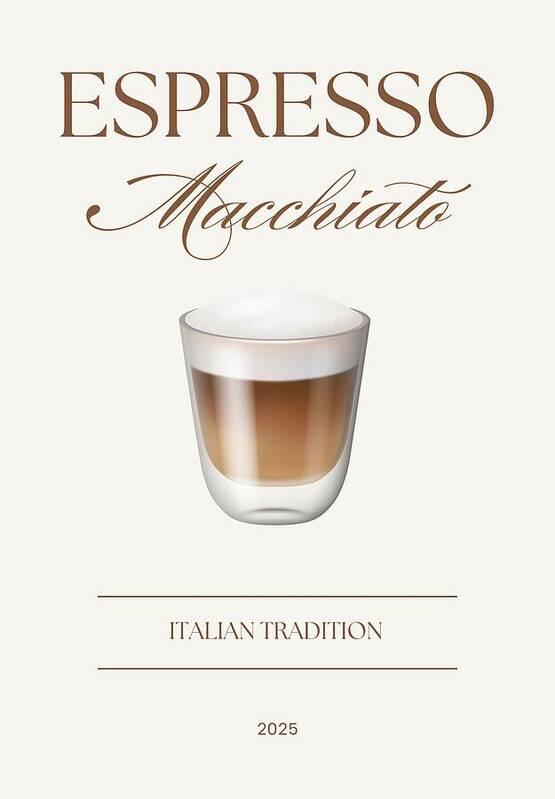 Espresso macchiato cup - Art Print