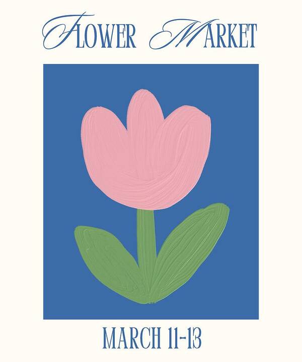 Flower Market Event Poster - Art Print