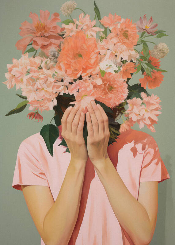 Flower sneeze - Art Print