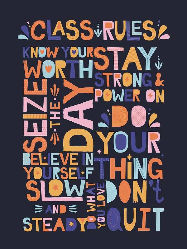 Funky Motivational Design - Art Print