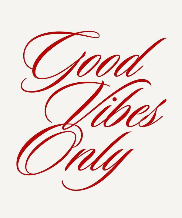 Good Vibes Only Typography - Art Print