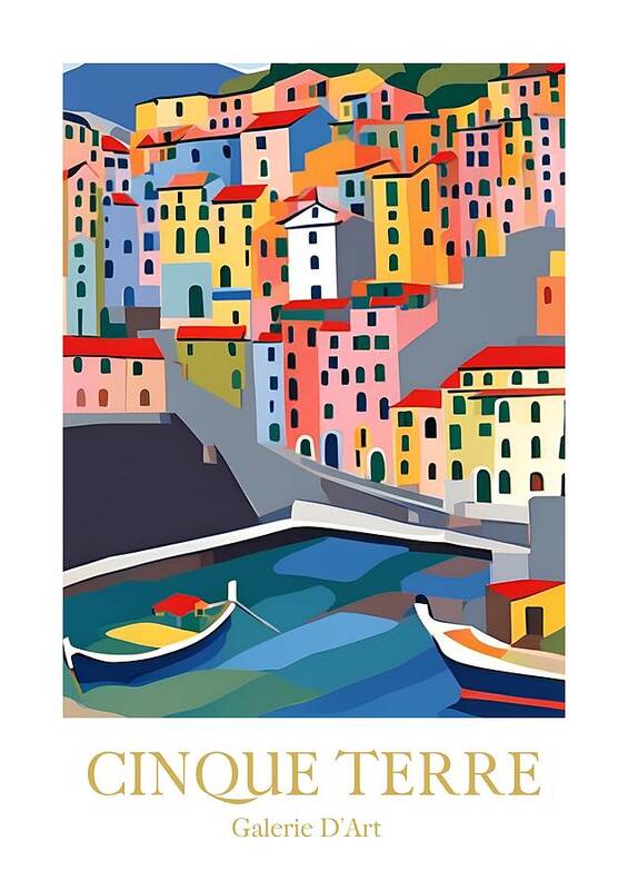 Holiday in Cinque Terre - Art Print