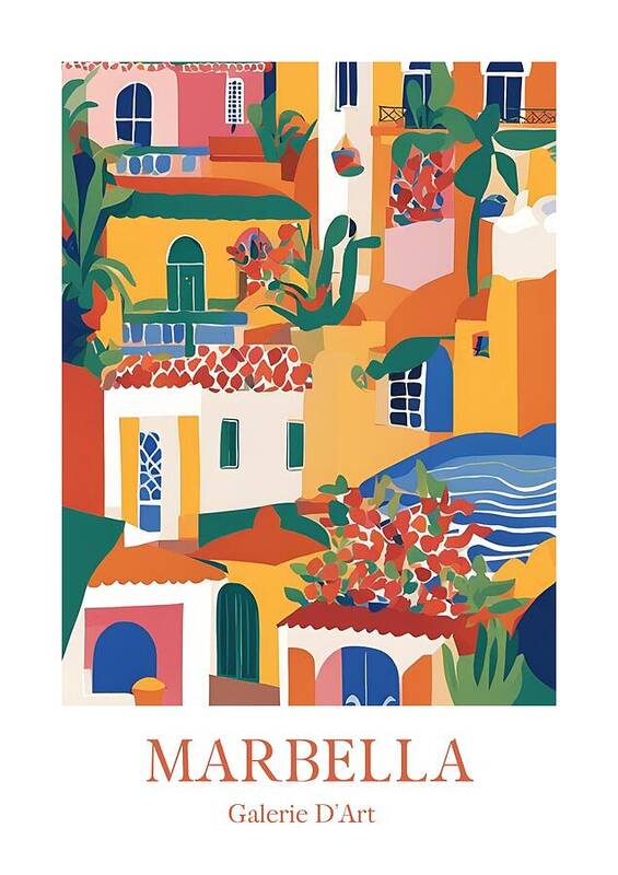 Houses in Marbella - Art Print