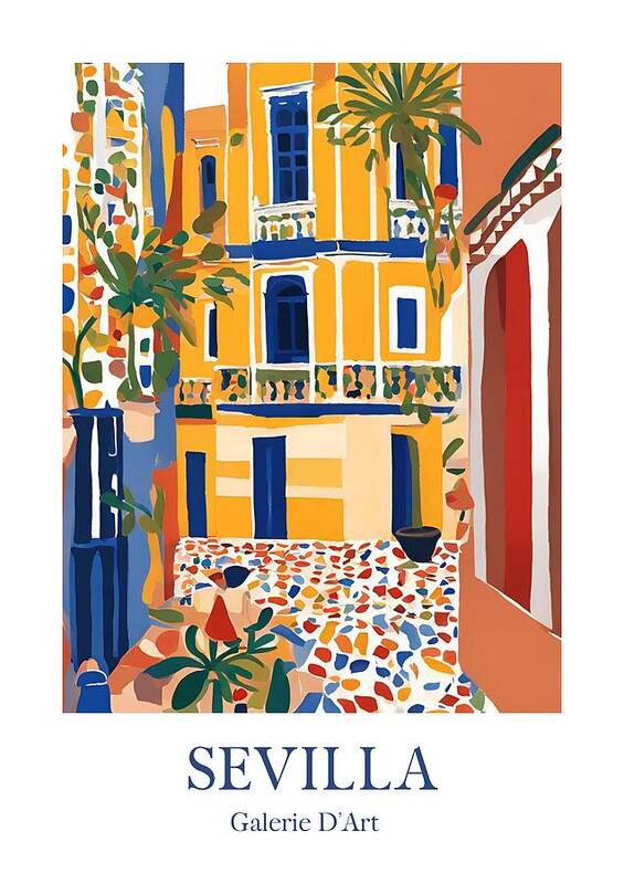 Houses in Sevilla - Art Print
