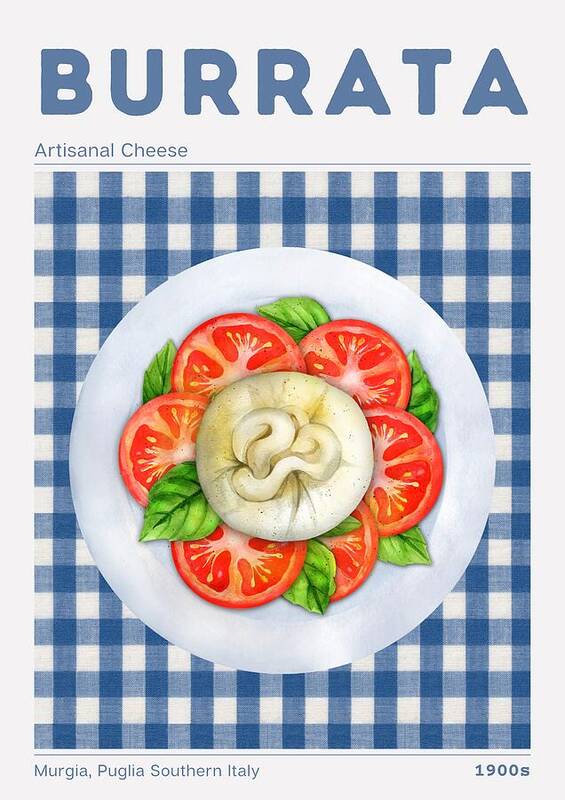 I love burrata - Art Print