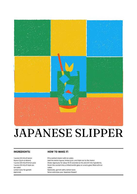 Japanese Slipper Drink - Art Print