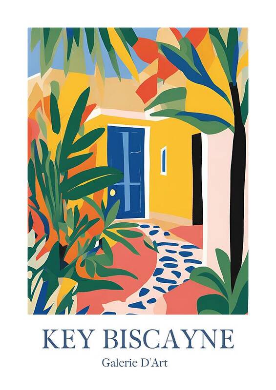 Key Biscayne House - Art Print