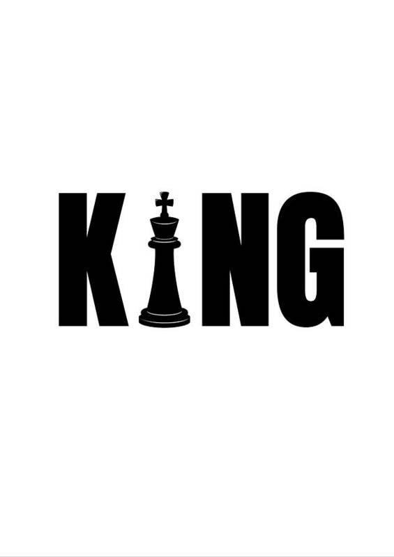 King Typography Art - Art Print