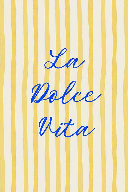 La Dolce Vita Typography no.7 - Art Print