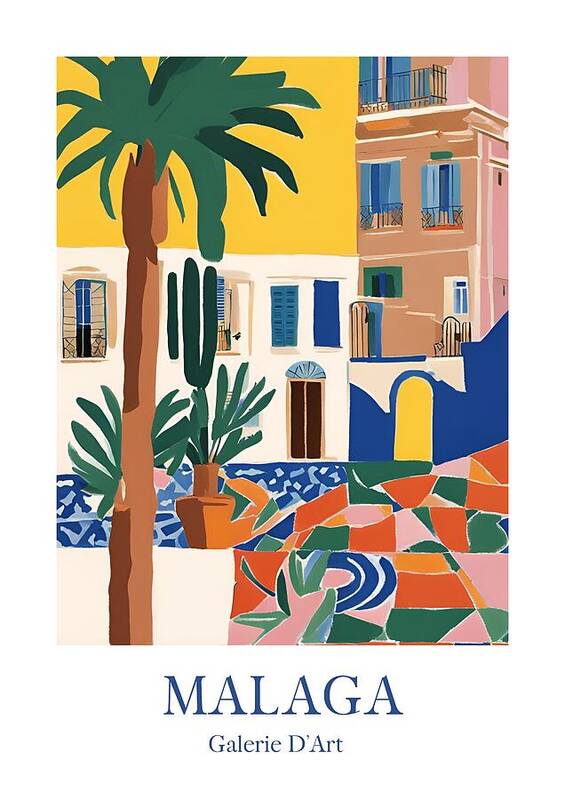 Malaga Houses - Art Print