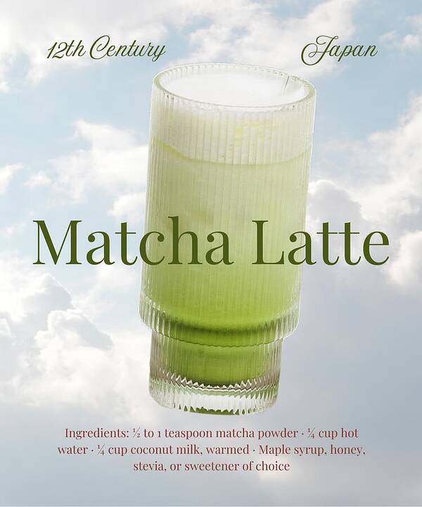 Matcha Latte Design - Art Print