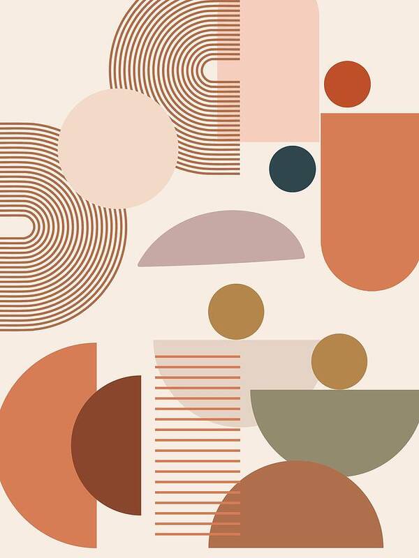 Mid Century Modern Pattern 32 - Art Print