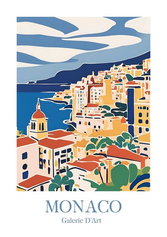 Monaco Riviera - Art Print