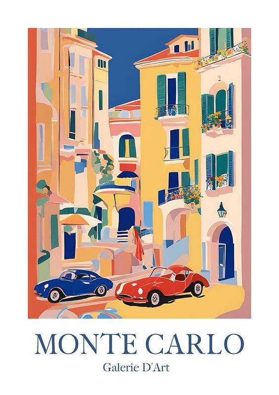 Monte Carlo, Monaco - Art Print
