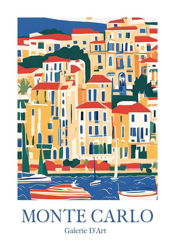 Monte Carlo Riviera - Art Print