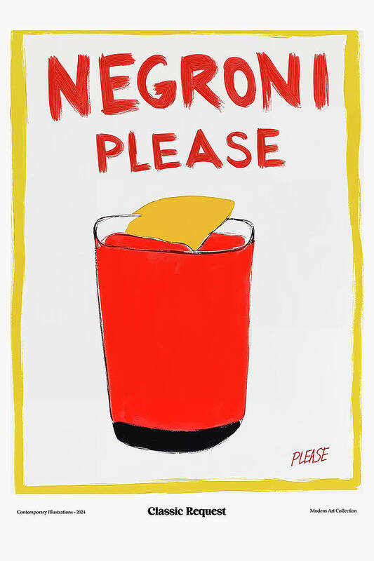 Negroni classic request - Art Print