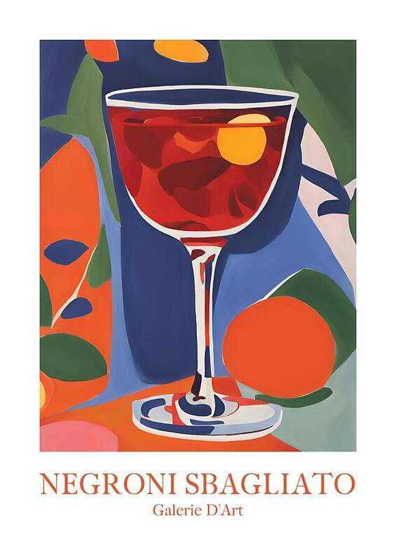 Negroni Sbagliato Art No1 - Art Print