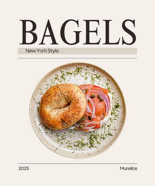 New York Style Original Bagels - Art Print