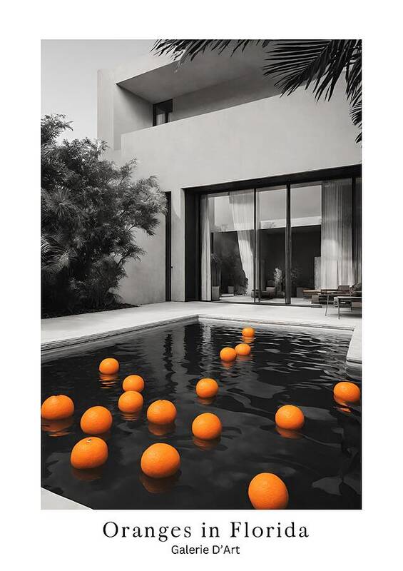 Oranges in Florida - Art Print