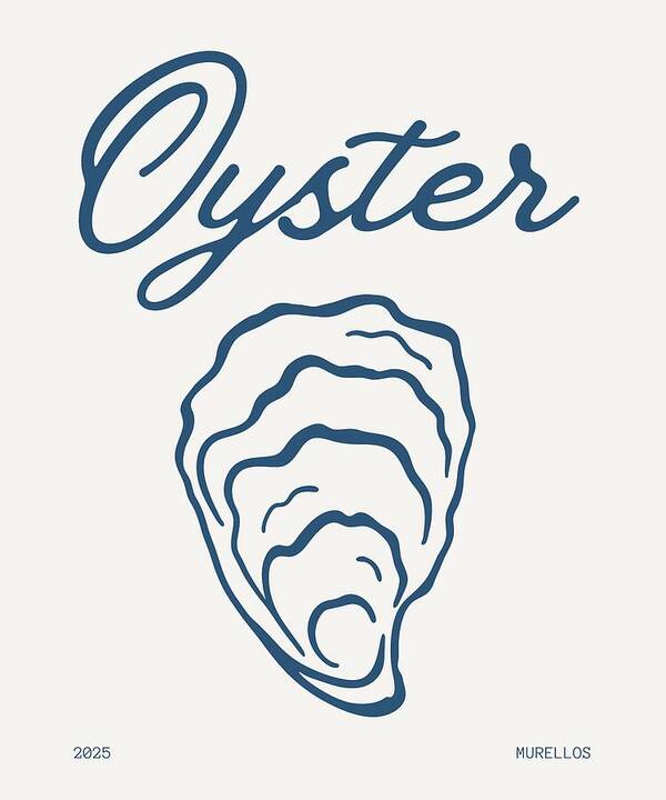 Oyster Drawing - Art Print