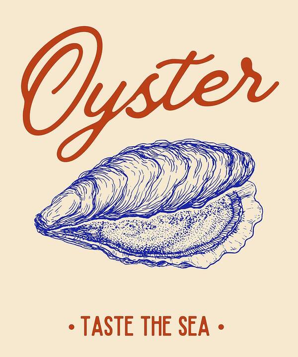 Oyster Gastronomy Design - Art Print