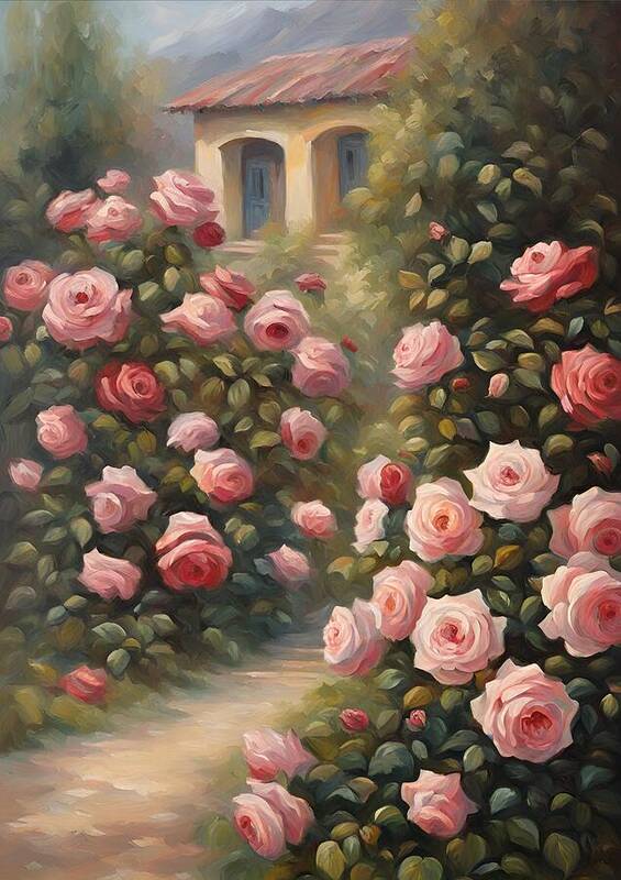 Pink Roses - Art Print