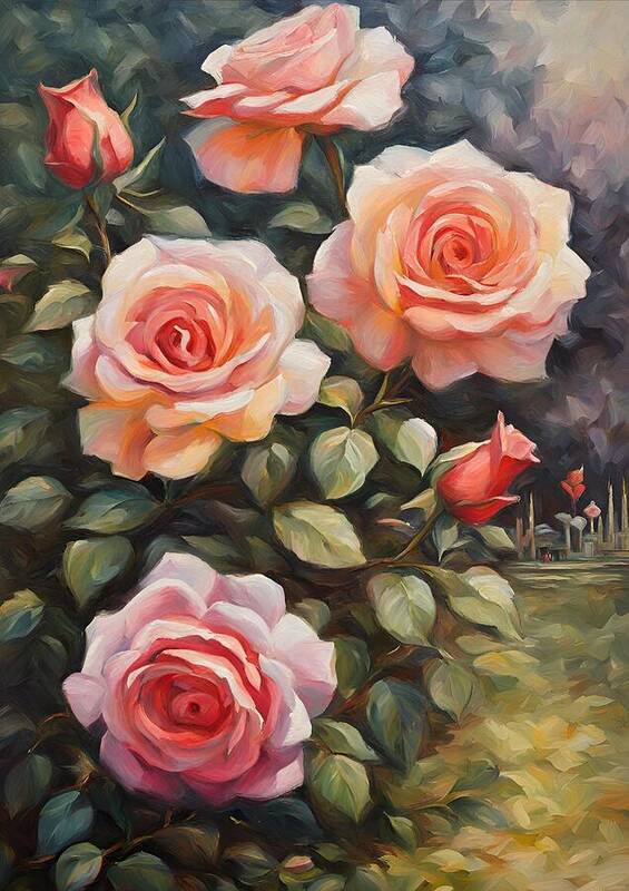 Pink Roses No2 - Art Print